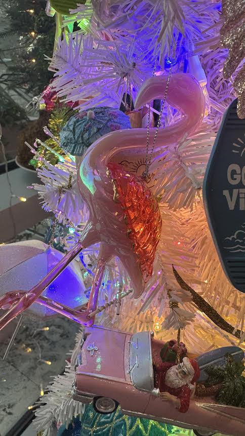 7ft Christmas Tree with assorted ornaments