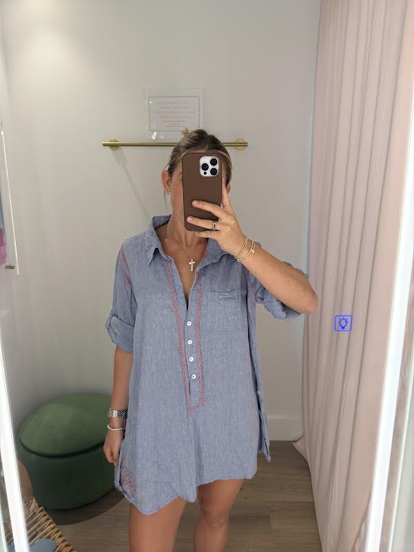 Embroidered Boyfriend Shirt