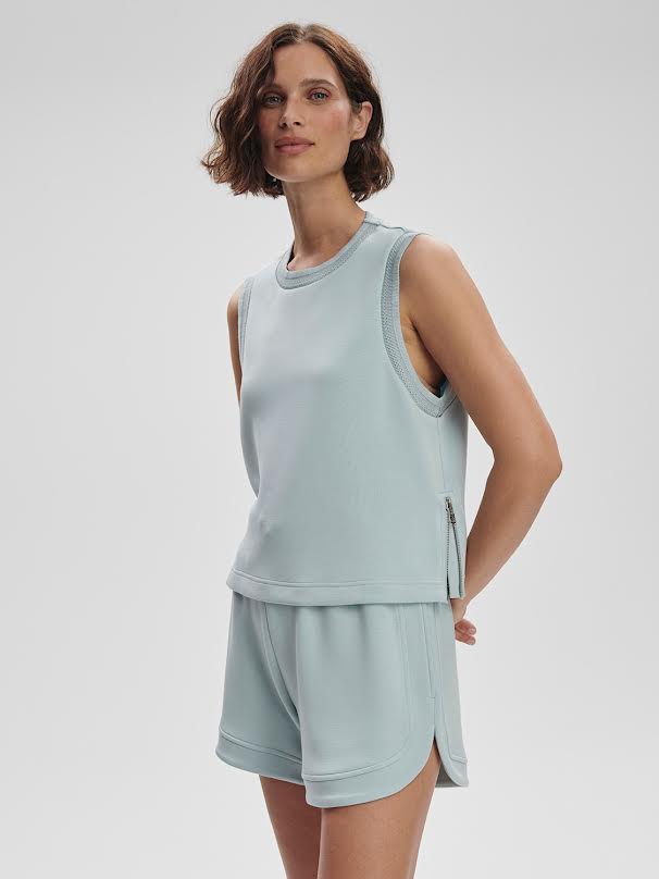 Shea Crop Tank - Ether Blue