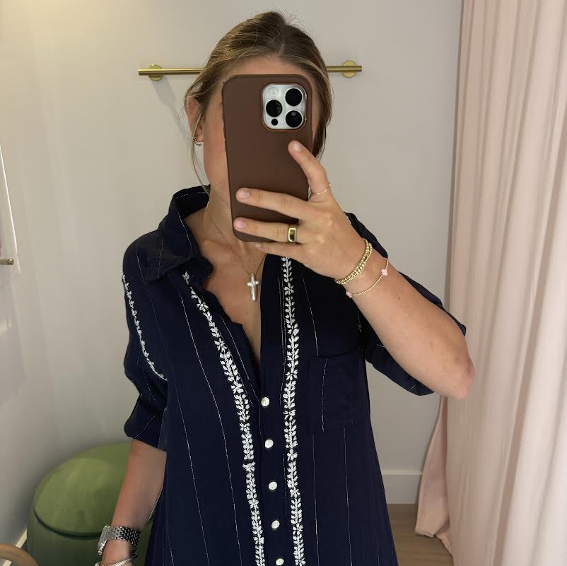 Embroidered Boyfriend Shirt