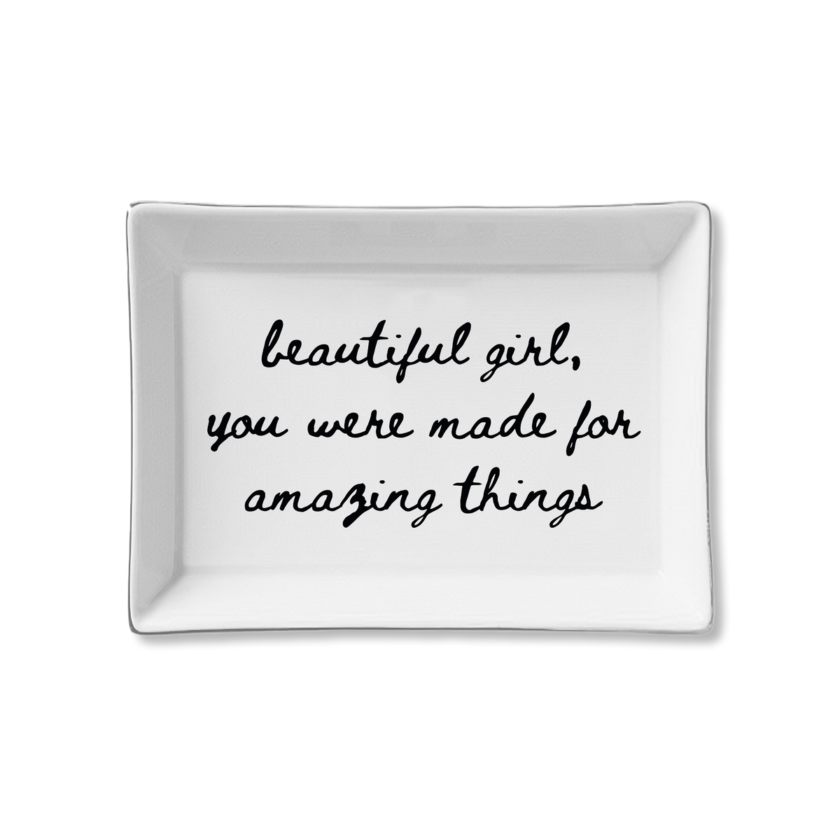 Ceramic Tray- beautiful girl