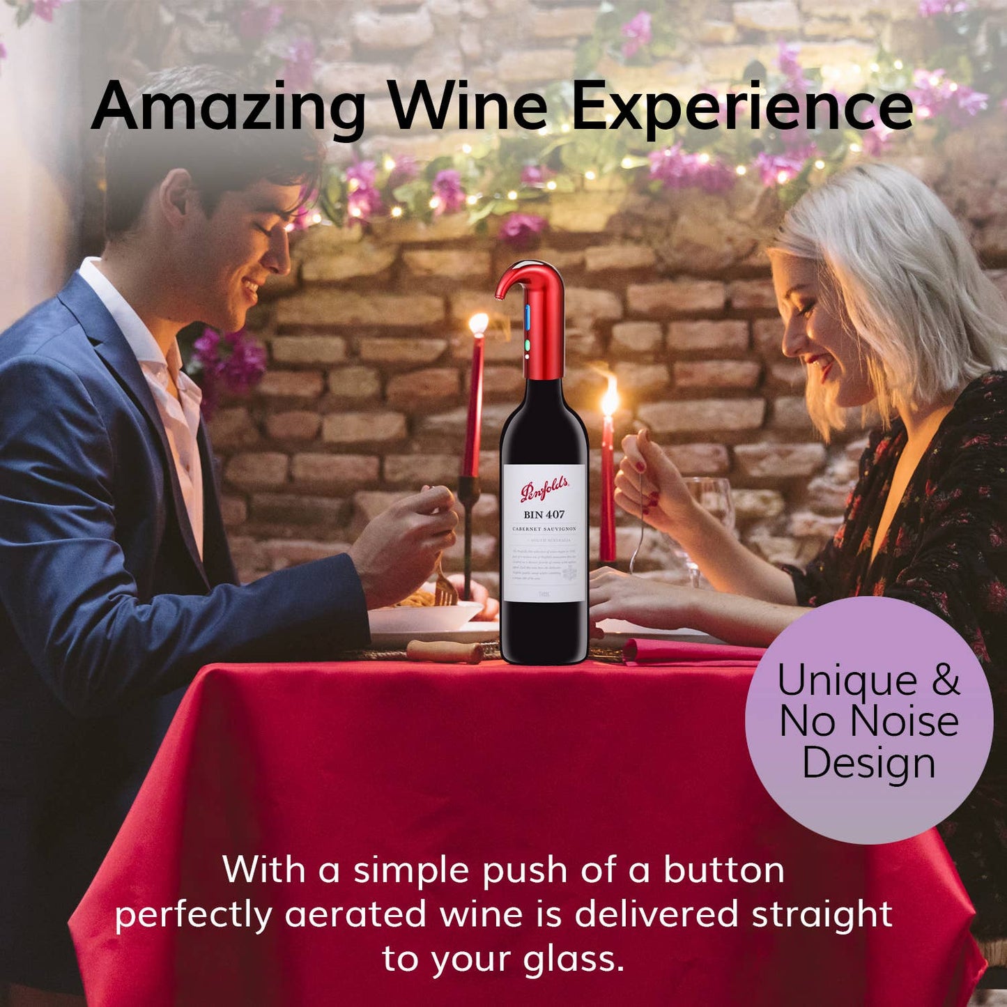 Electric Wine Aerator Dispenser - Portable Wine Accessory