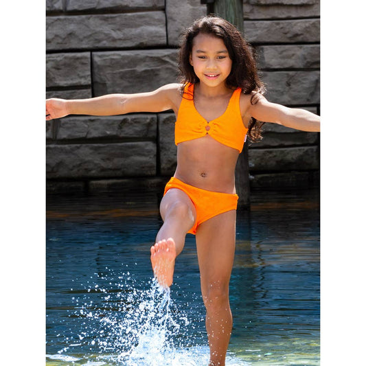 Girls Cropped Tankini w/Ring at CF