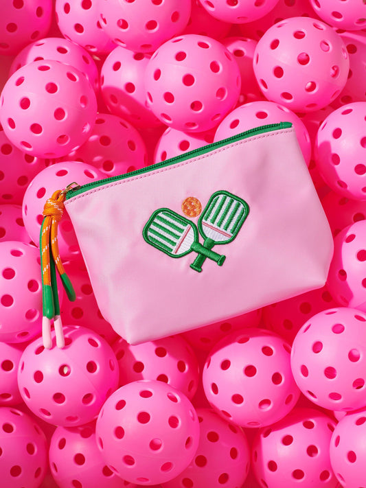 PADDLES SMALL ZIP POUCH, PINK