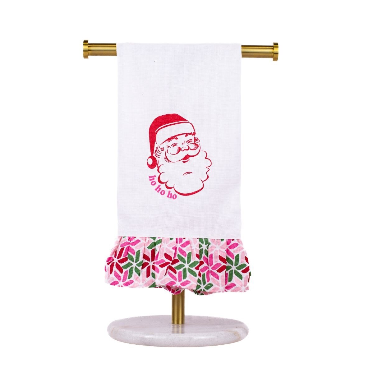 Santa HoHoHo Ruffle Towel