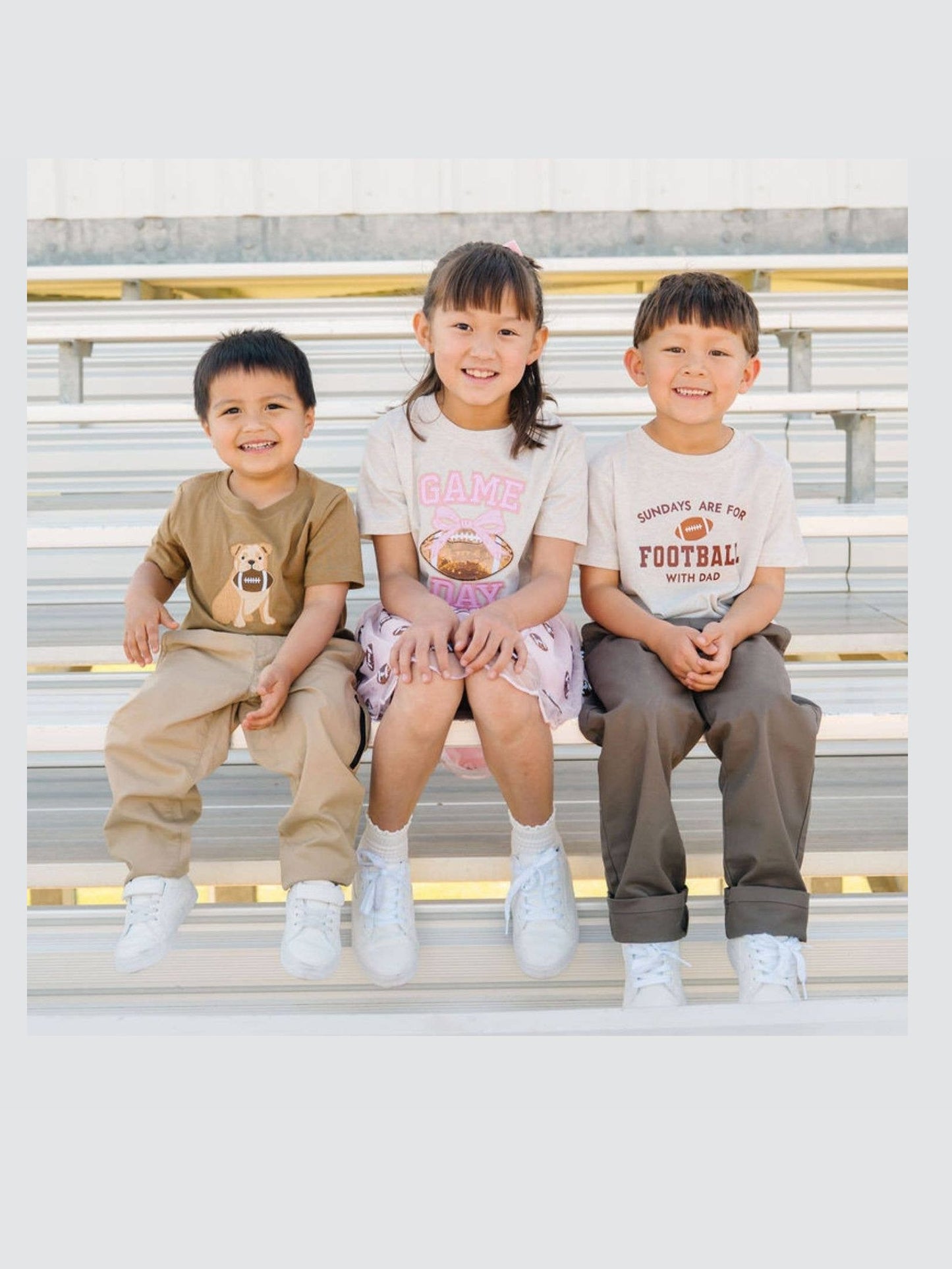 Bulldog Football Patch Short Sleeve T-Shirt - Boys Clothing