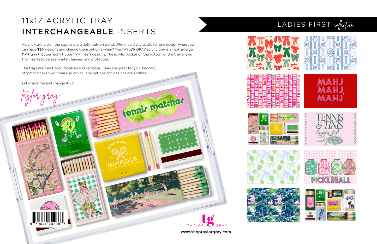 11x17 LADIES FIRST insert set of 10