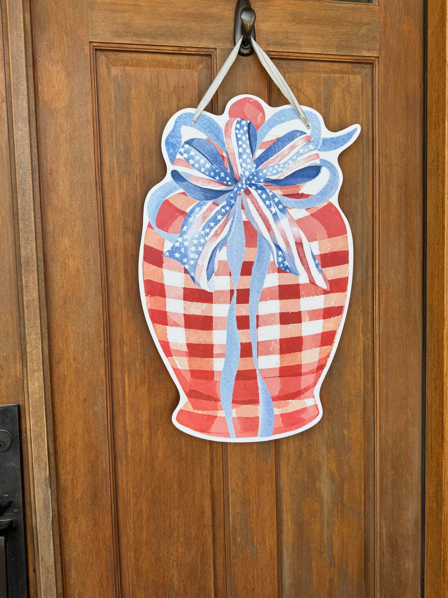Red white and Blue Jar 