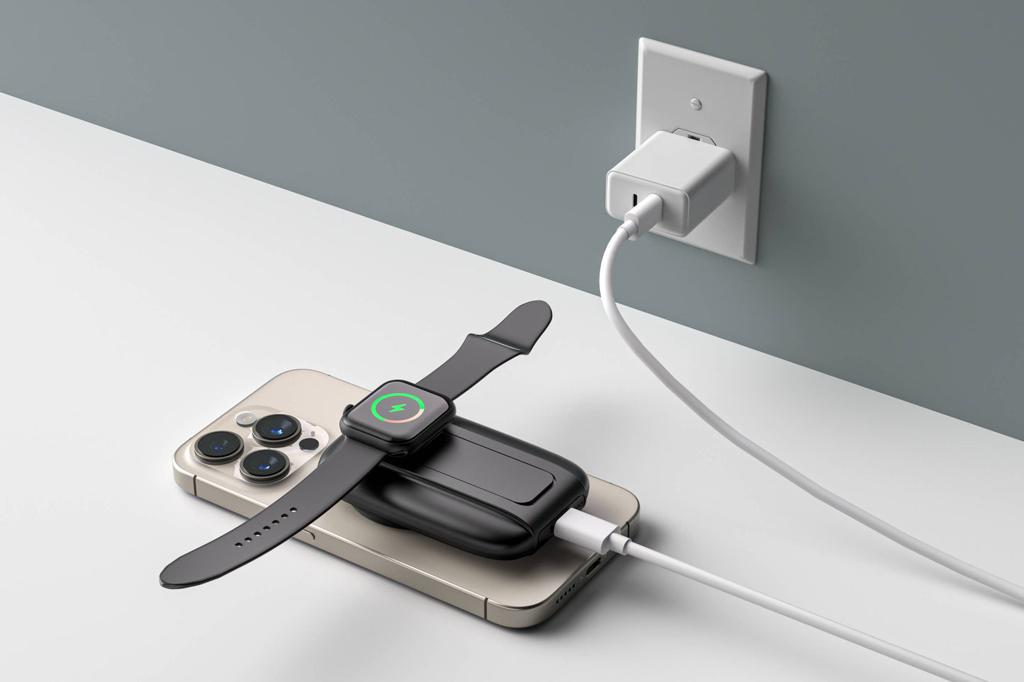 7200 MagSafe 15w with pd out kickstand with watch charger