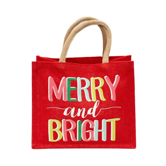 Merry and Bright Gift Tote 12x10x8