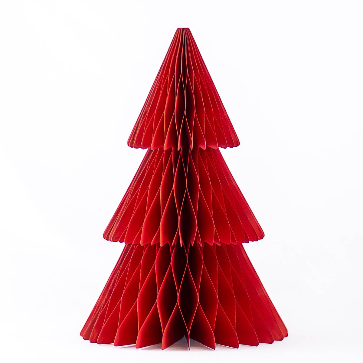 Accordion Paper Tree Red