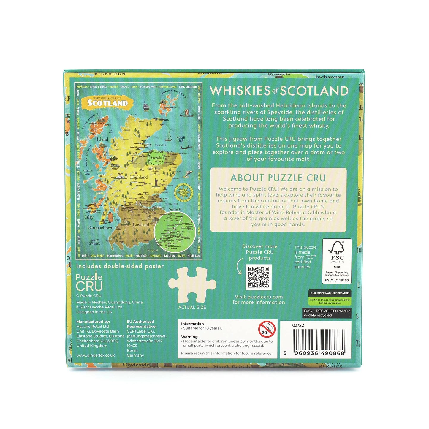 Whiskies of Scotland Puzzle Cru