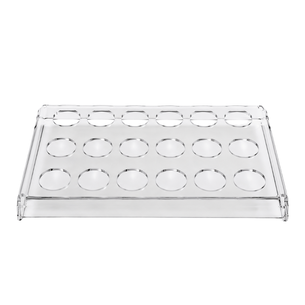 18-Pocket Acrylic Hand Crème Display Fixture - Empty