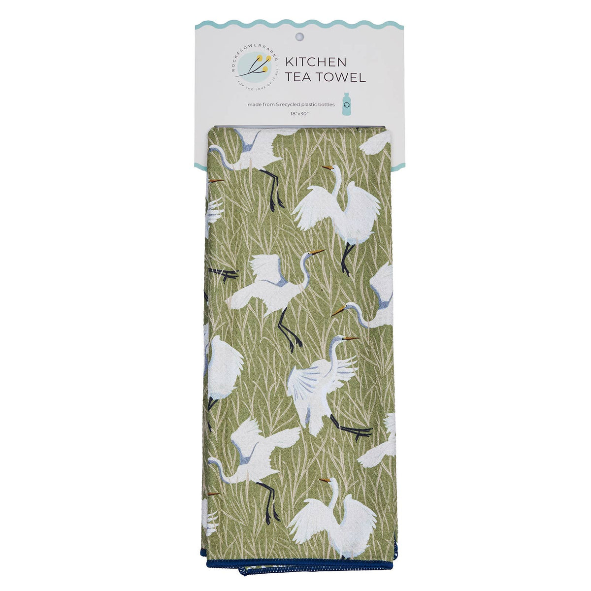 Egret & Reed blu Eco Kitchen Tea Towel