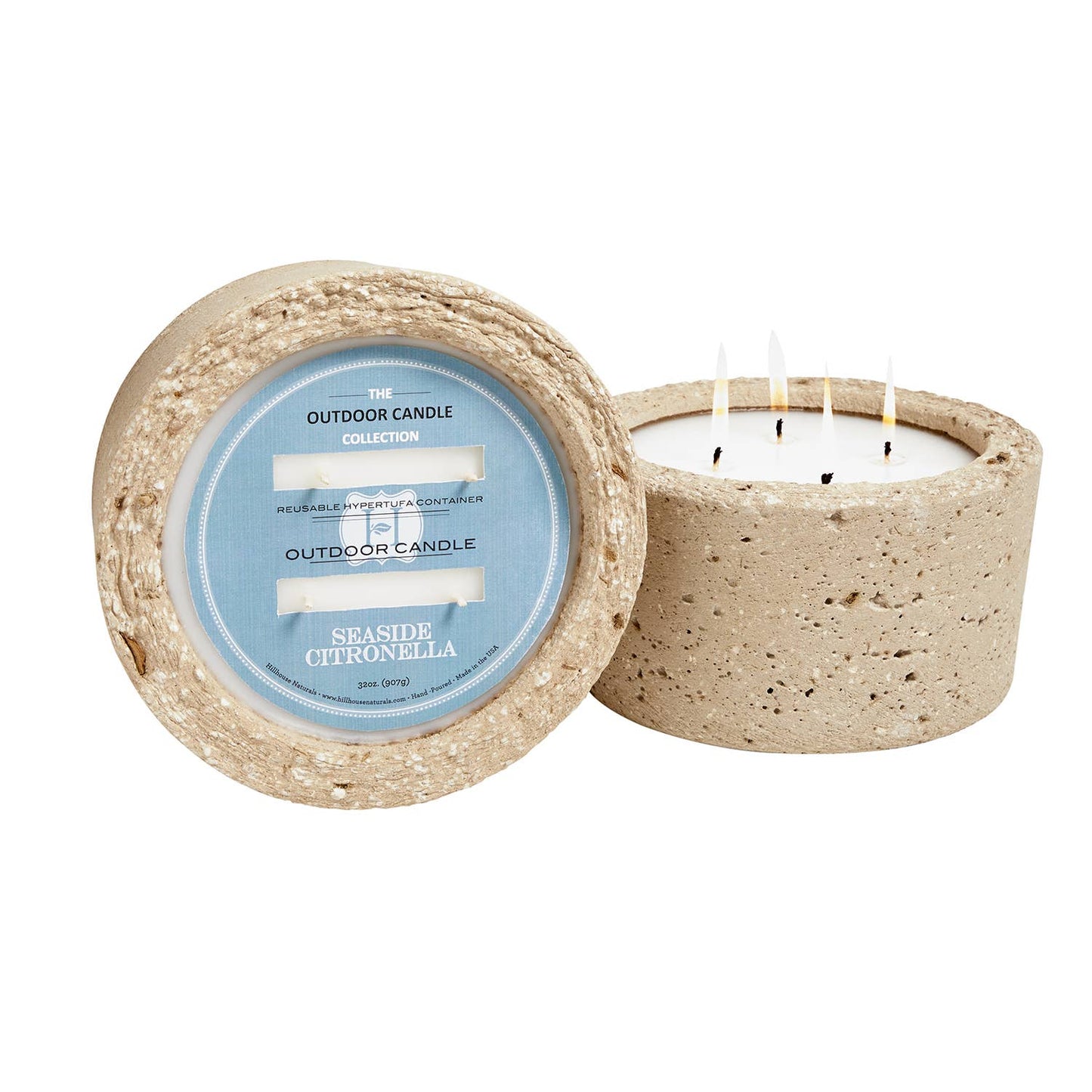 Citronella Seaside Outdoor Concrete Candle 32oz.
