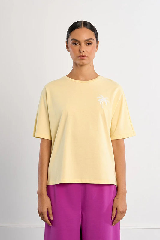 Yellow Palm Tree Tee