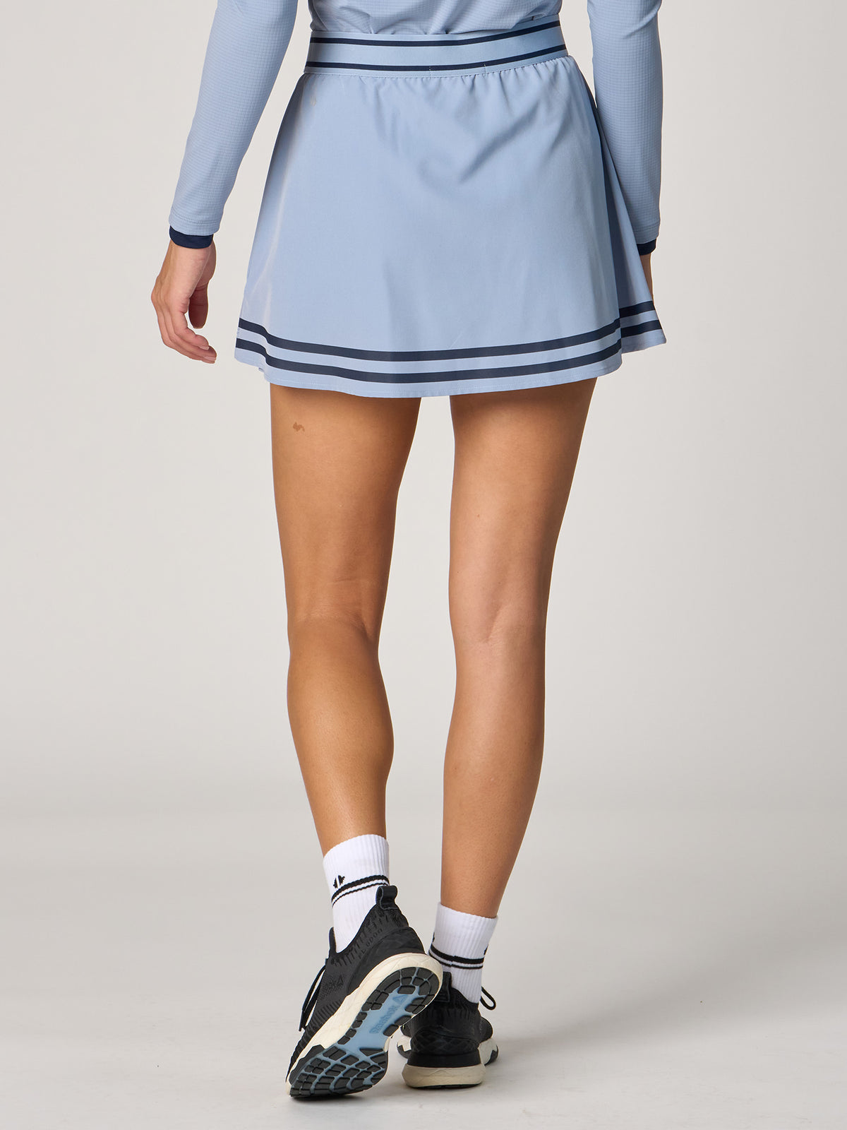 Wrap Stripe Skort - Blue Blizzard