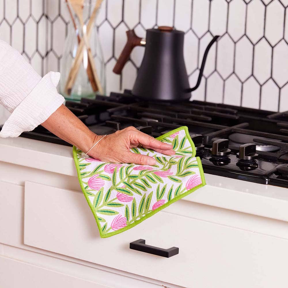 Pink Papaver Eco Dish Cloth (Set of 3)