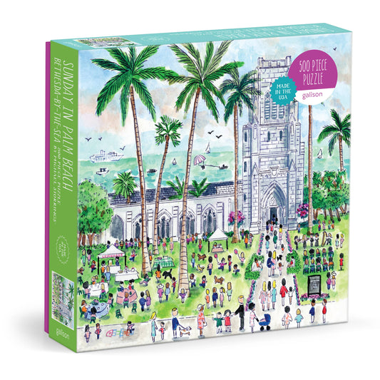 Michael Storrings Sunday in Palm Beach 500 Piece Puzzle