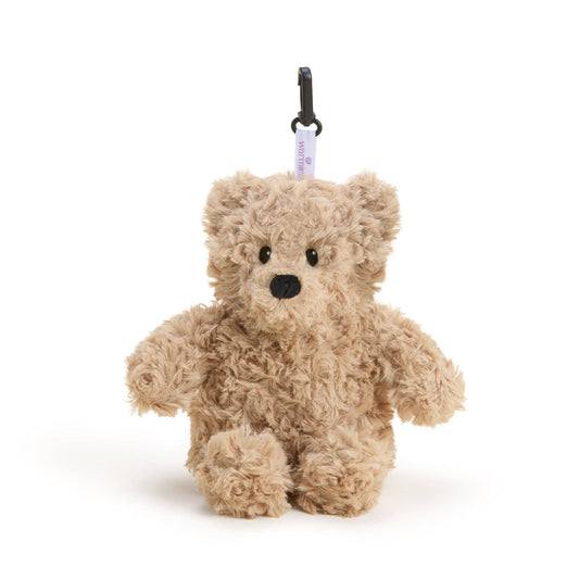 Brown Curly Bear Bag Charm