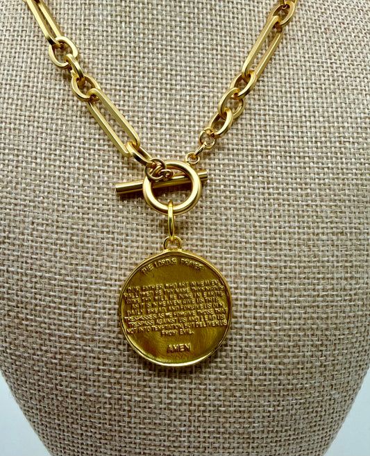 Heirloom Matte Lord's Prayer Necklace
