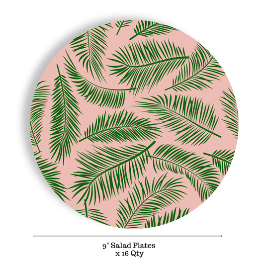 Tropical 16ct 9" Paper Plates – Salad/Dinner Separates