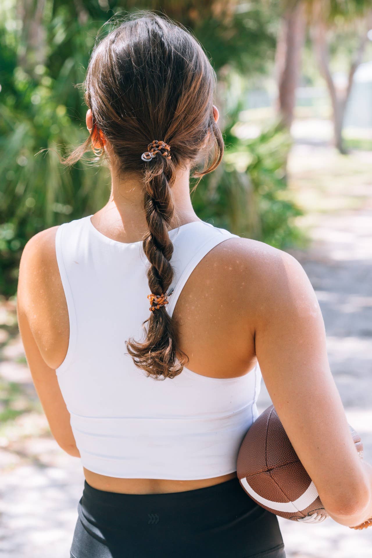 Spiral Hair Coils | Small | Football Hair Ties