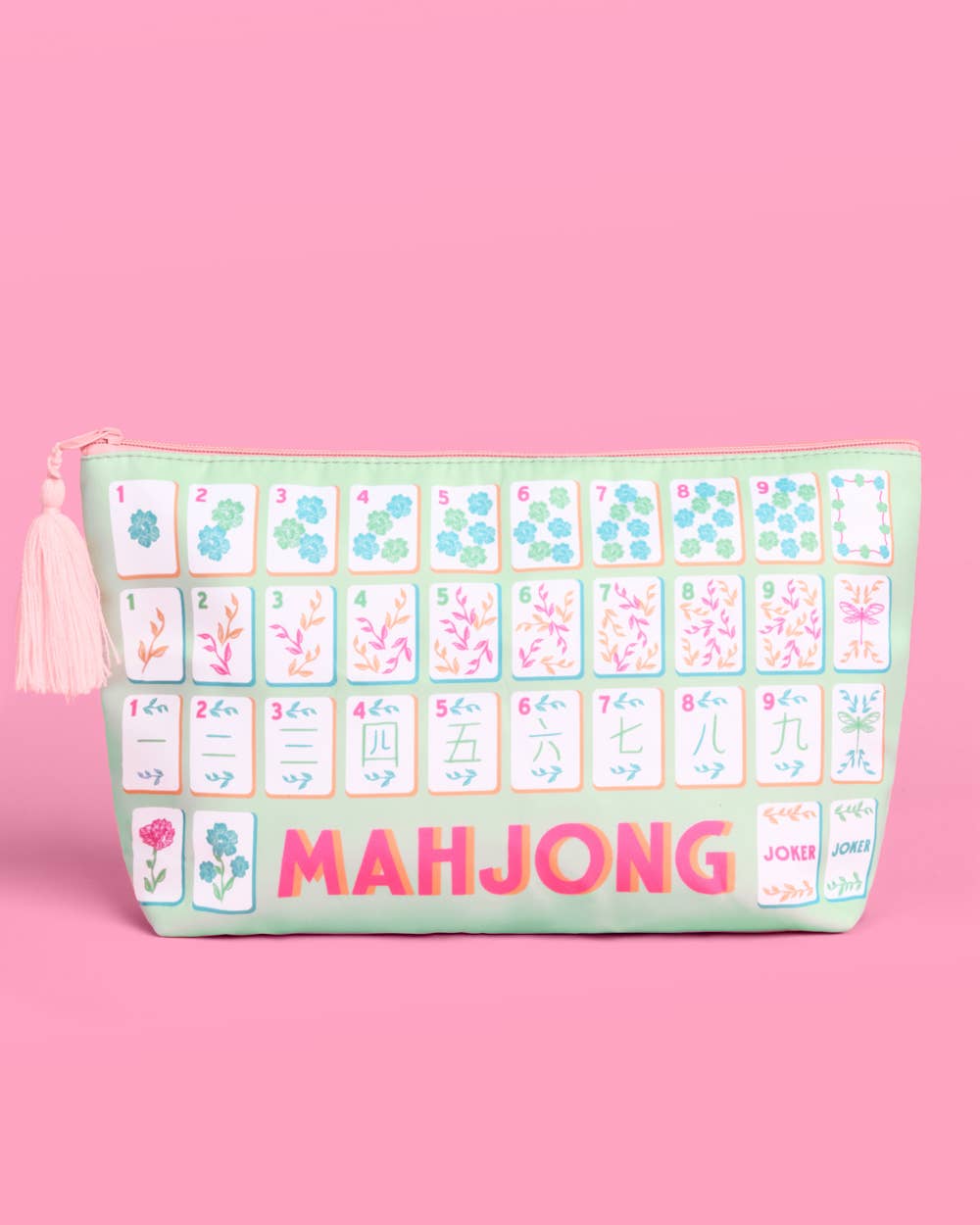 Mahjong Tile Bag - Nylon Zipper Bag