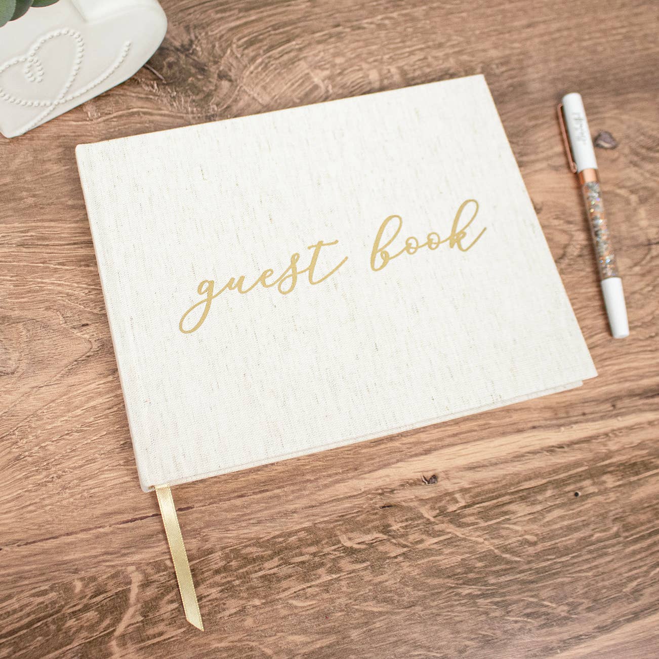 Linen Guest Book