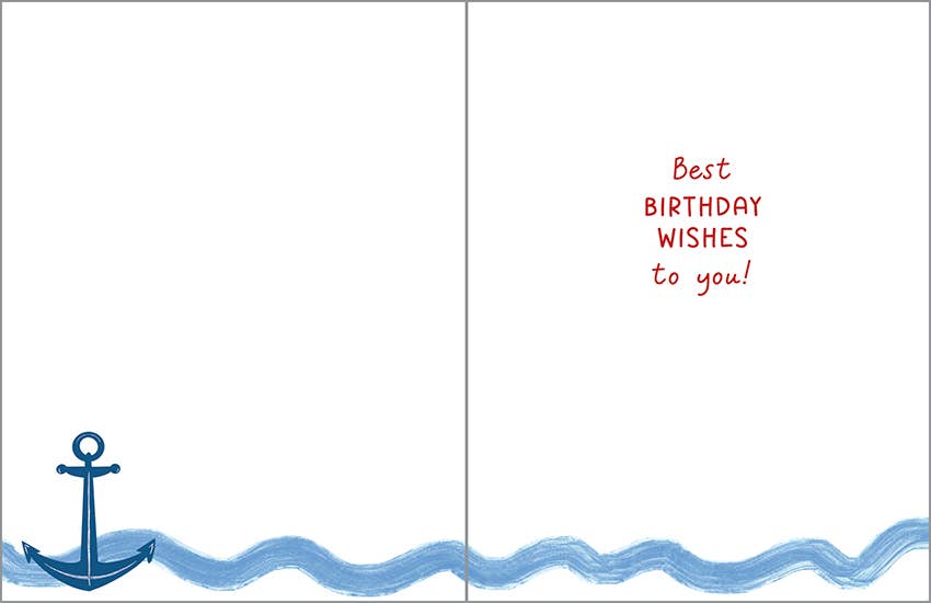 Birthday Greeting Card - Anchor