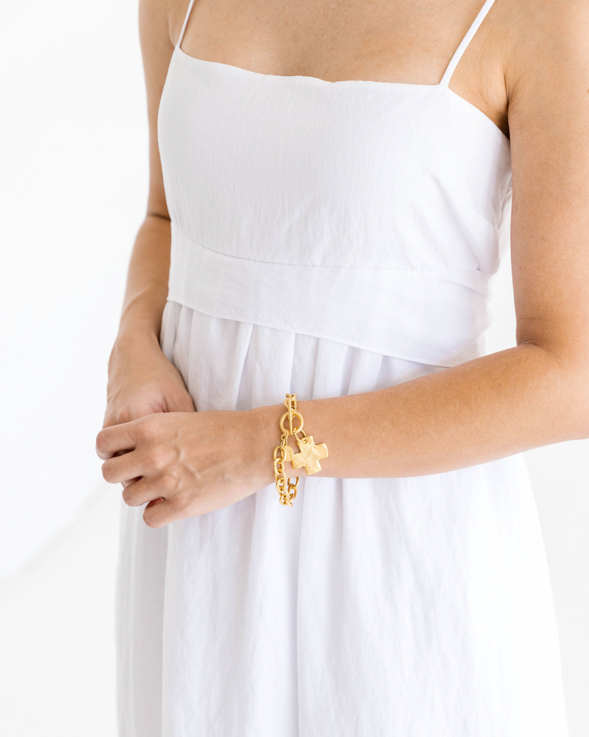 Cross Toggle Bracelet