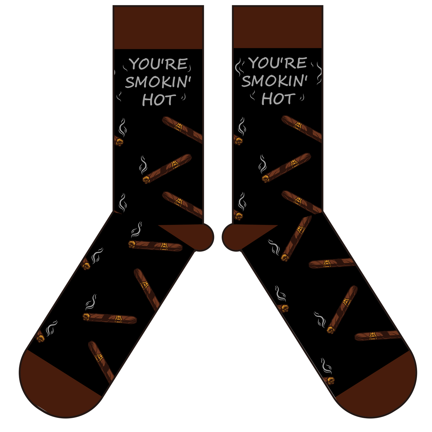 You're Smokin' Hot Fun Cigar Socks