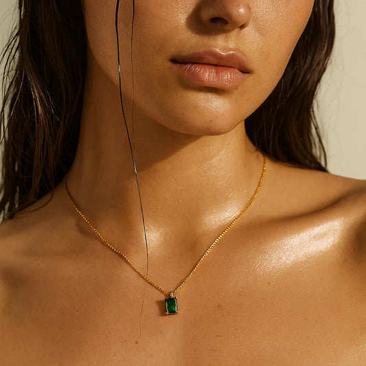 Bethany Baguette Necklace