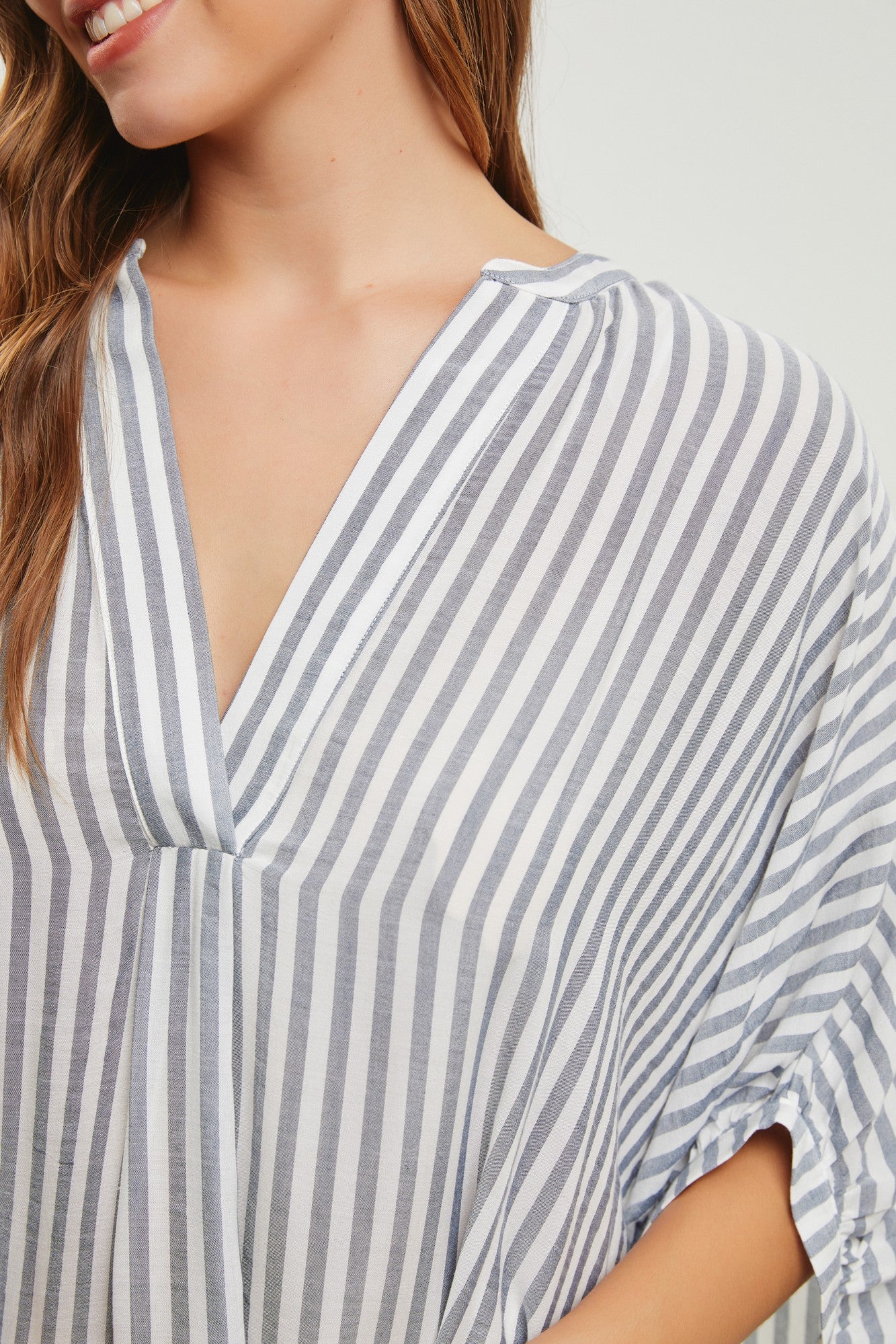 Stripe Oversized Shirt Top