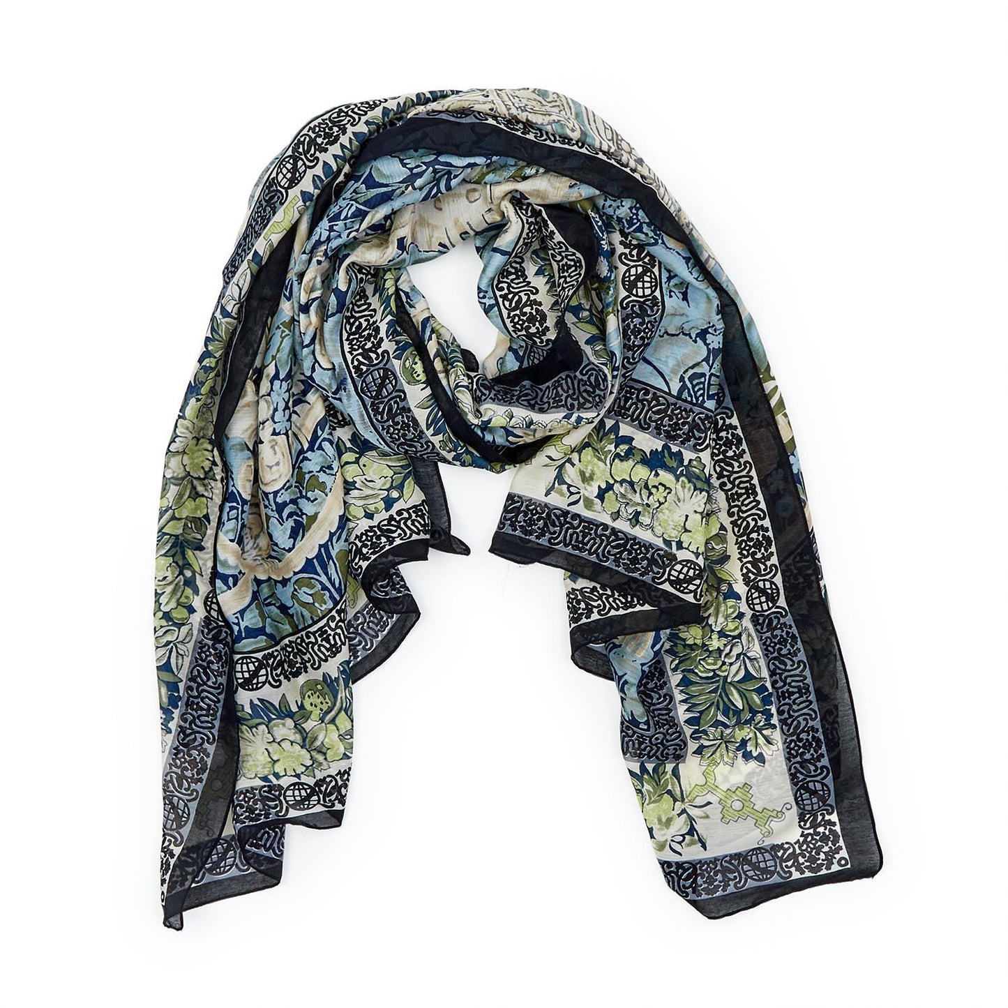 Tapestry Sea Print Scarf