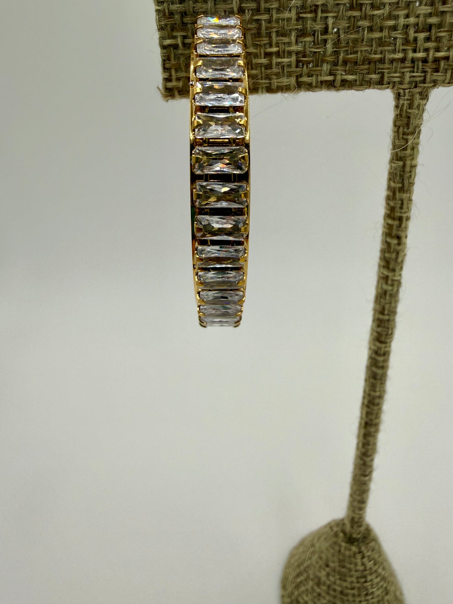 Large Diamond Hoops