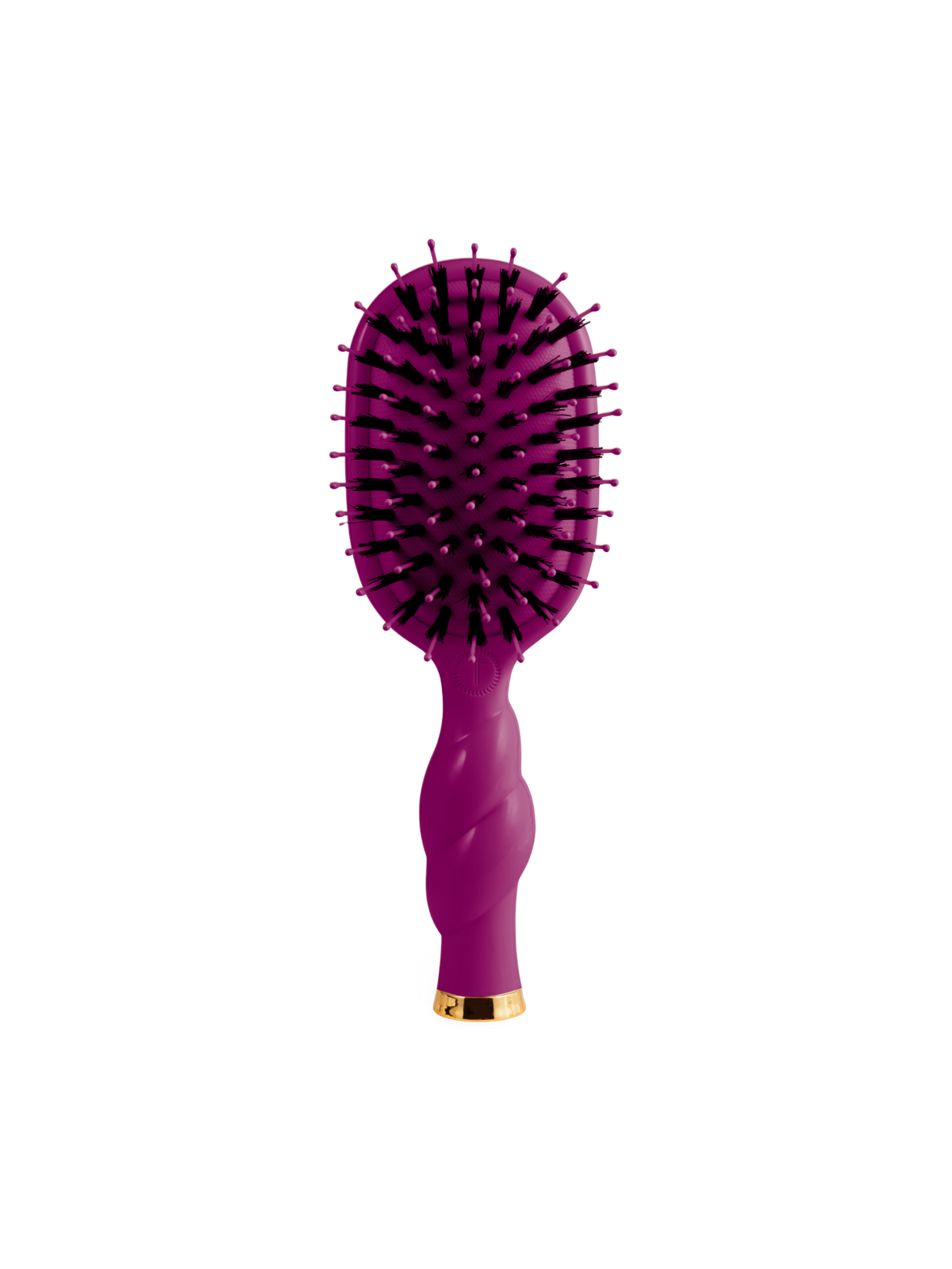 Mini Boar Bristle Hair Brush - Mulberry