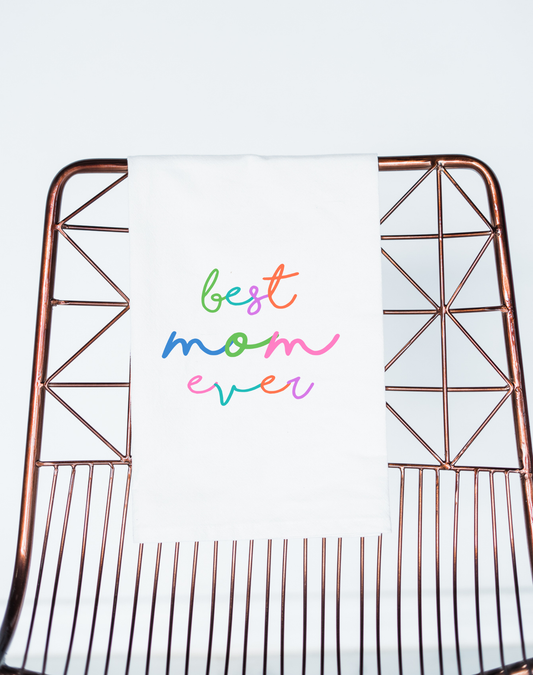 Best Mom Ever Colorful Gift Towel