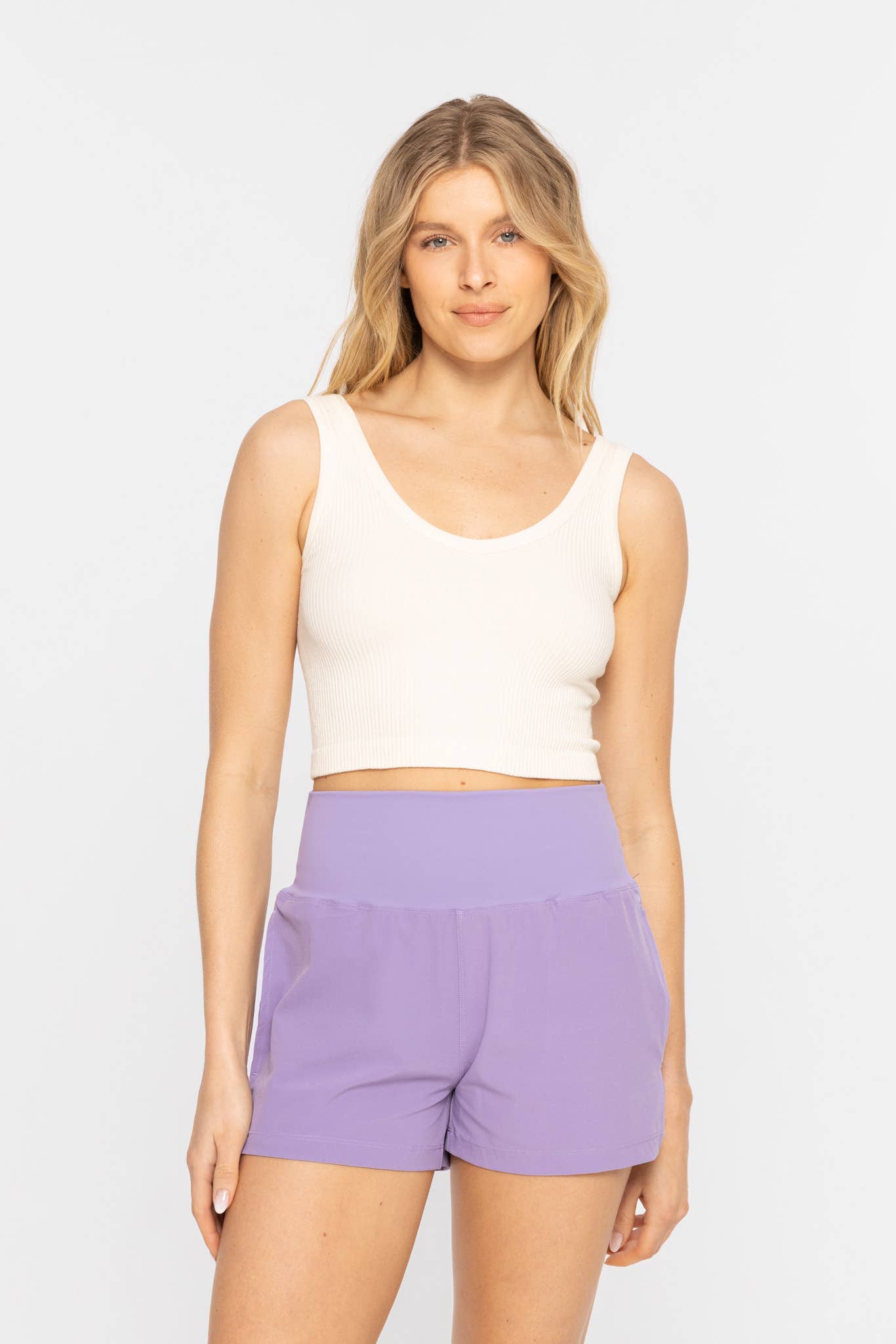 Ribbed Seamless Cropped Tank Top