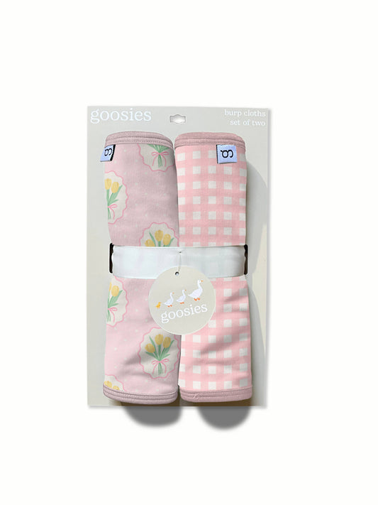 Burp Cloth Set - Fancy Tulips