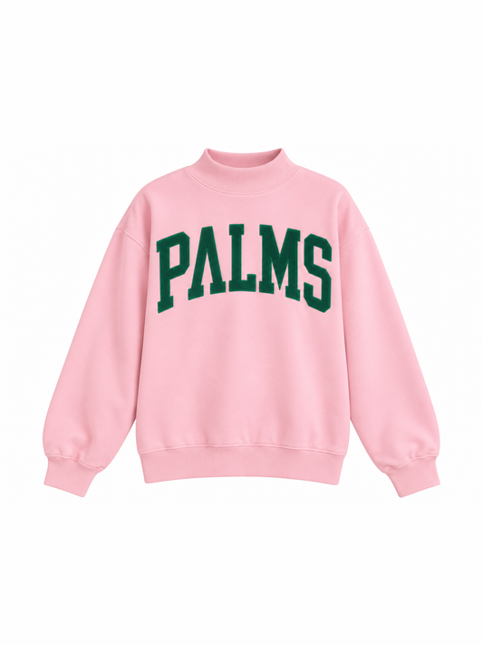 Palms Mock Neck - Pink