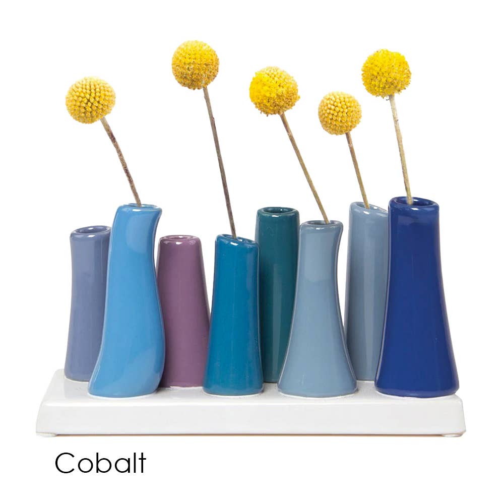 Pooley Colorful Bud Vase For Flower Arranging Rectangular