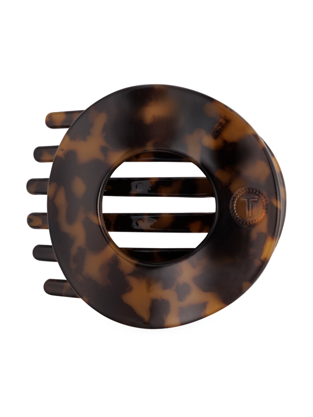 Tortoise | Medium | Flat Circle Hair Clip