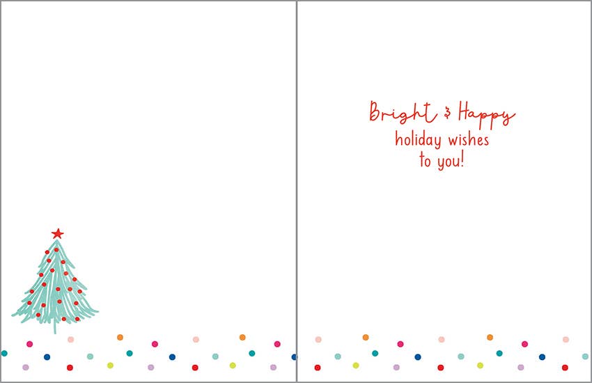 Christmas Card - Festive Trees