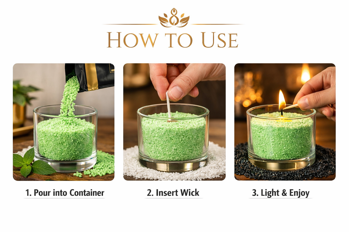 Sand Wax Candle, Pearl Candle Scented Candle in 14 colors