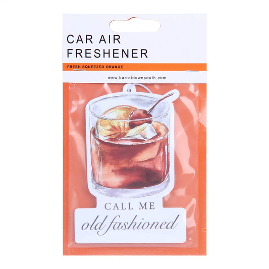 Call Me Old Fashioned Bourbon Whiskey Car Air Freshener