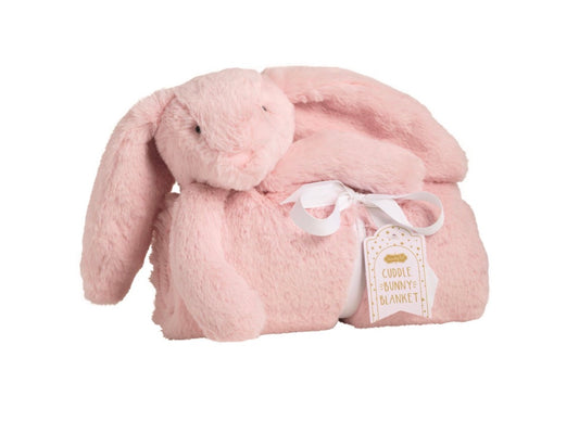 Pink Plush Bunny Blanket