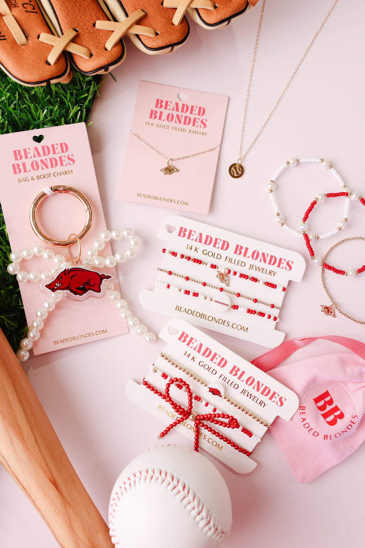 Arkansas Logo Flip Bracelet on Color