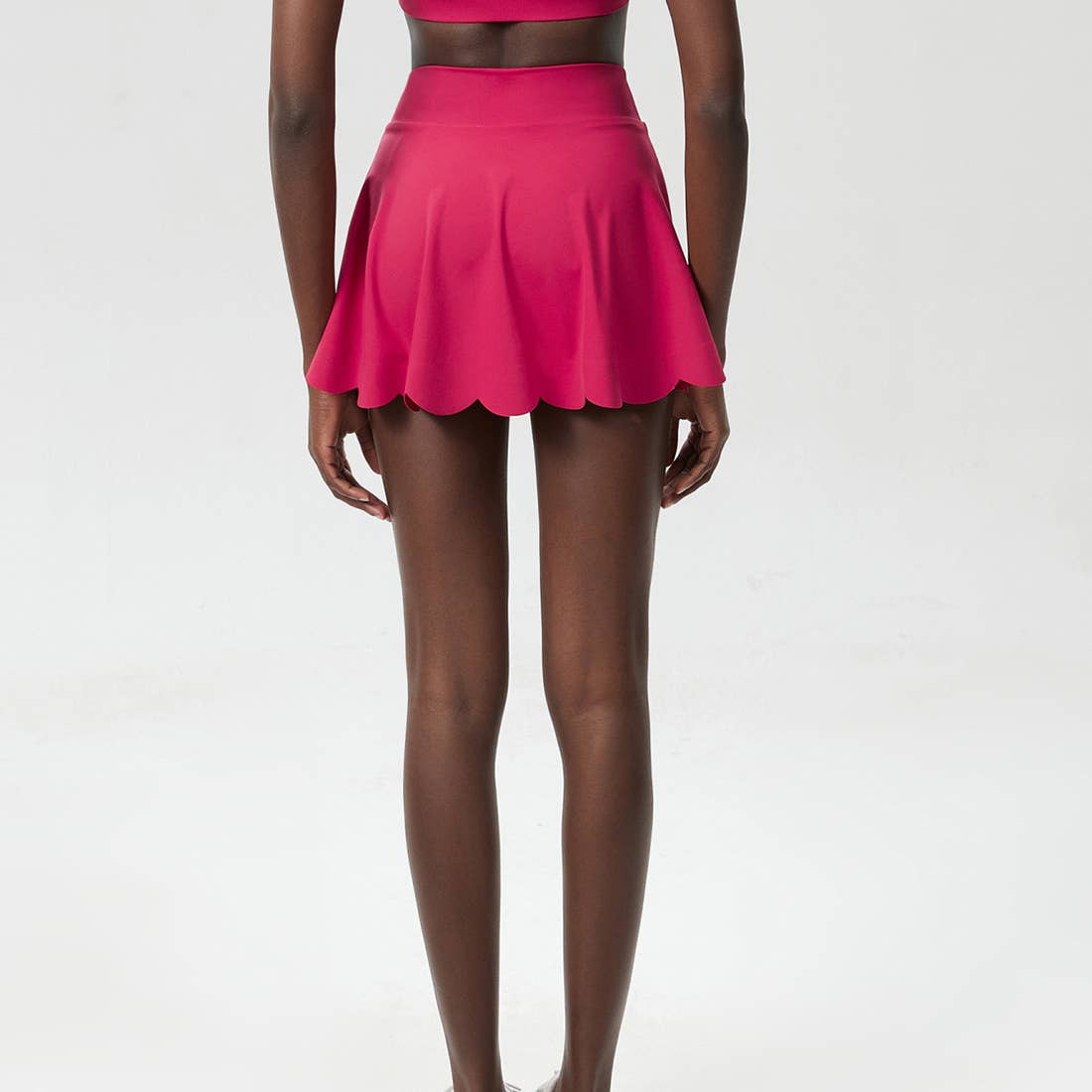 Wavy A-Line Tennis Skirt