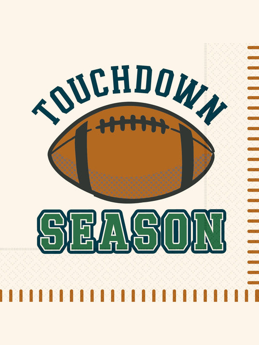 Touchdown Season Cocktail Napkins 20 ct Football